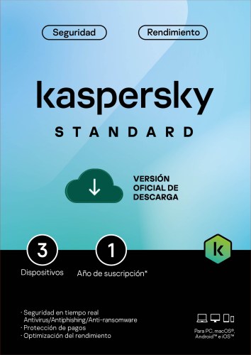 Kaspersky Standard 3dev 1año ESD esp